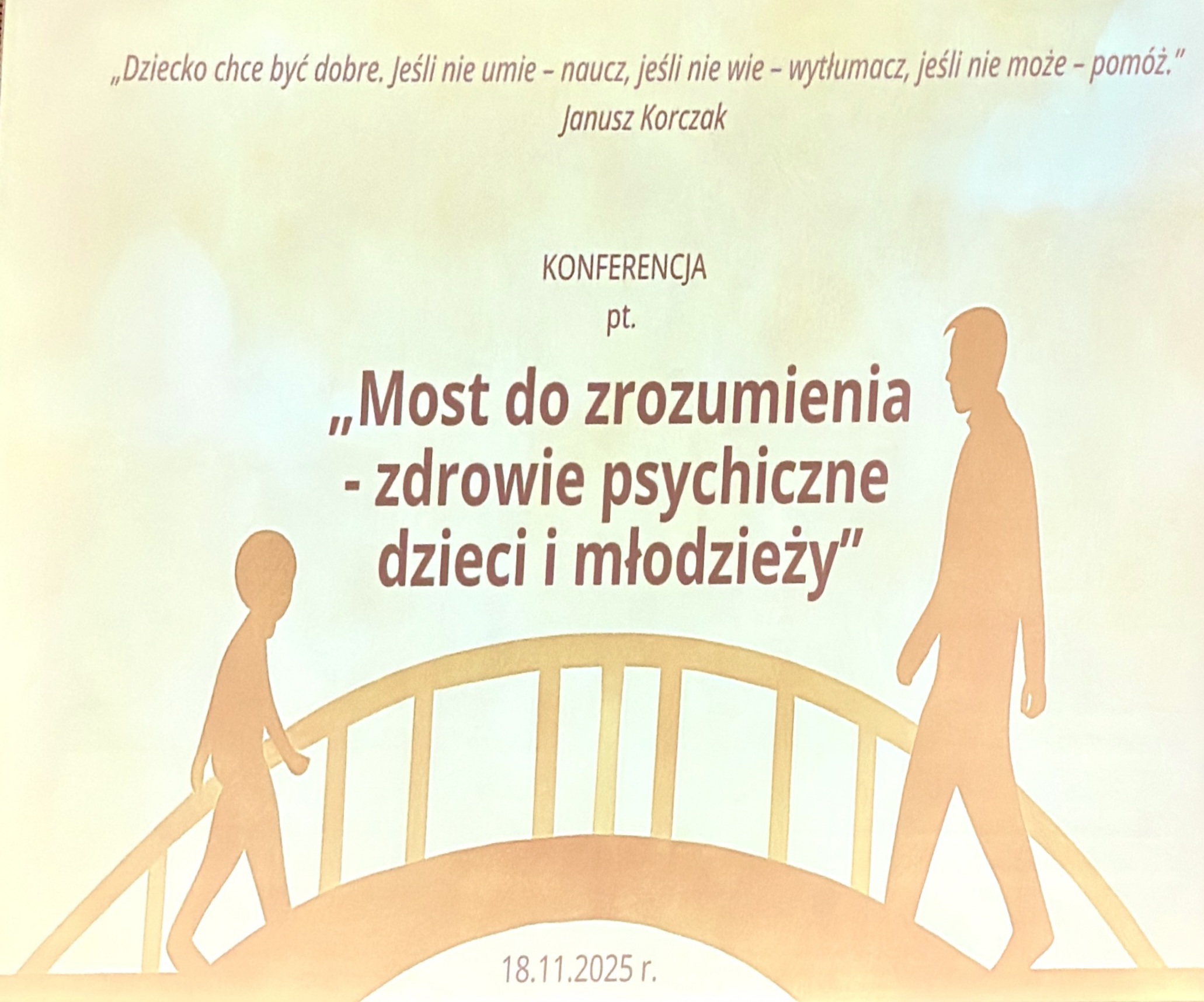Most do zrozumienia - zdrowie psychiczne i młodzieży - Plakat